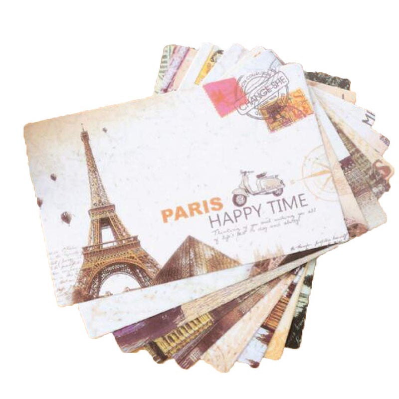 Halloluck 90 Pcs Vintage Retro Old Travel Postcards for Worth Collecting, Collectable Vintage Postcards, 9 Different Designs - Image 1